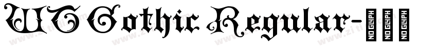 WT Gothic Regular字体转换